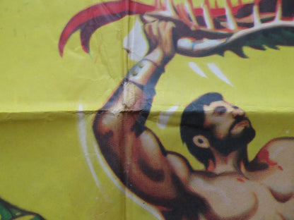 GOLIATH AND THE DRAGON FOLDED TURKISH ONE SHEET POSTER MARK FOREST 1960 Movie posters