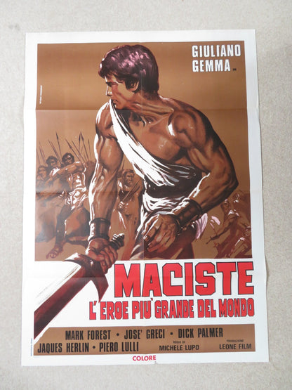 GOLIATH AND THE SINS OF BABYLON ITALIAN 2 FOGLIO POSTER MARK FOREST J.GRECI 1963 Rendezvous Cinema Movie posters