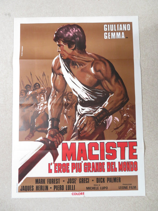 GOLIATH AND THE SINS OF BABYLON ITALIAN 2 FOGLIO POSTER MARK FOREST J.GRECI 1963 Rendezvous Cinema Movie posters