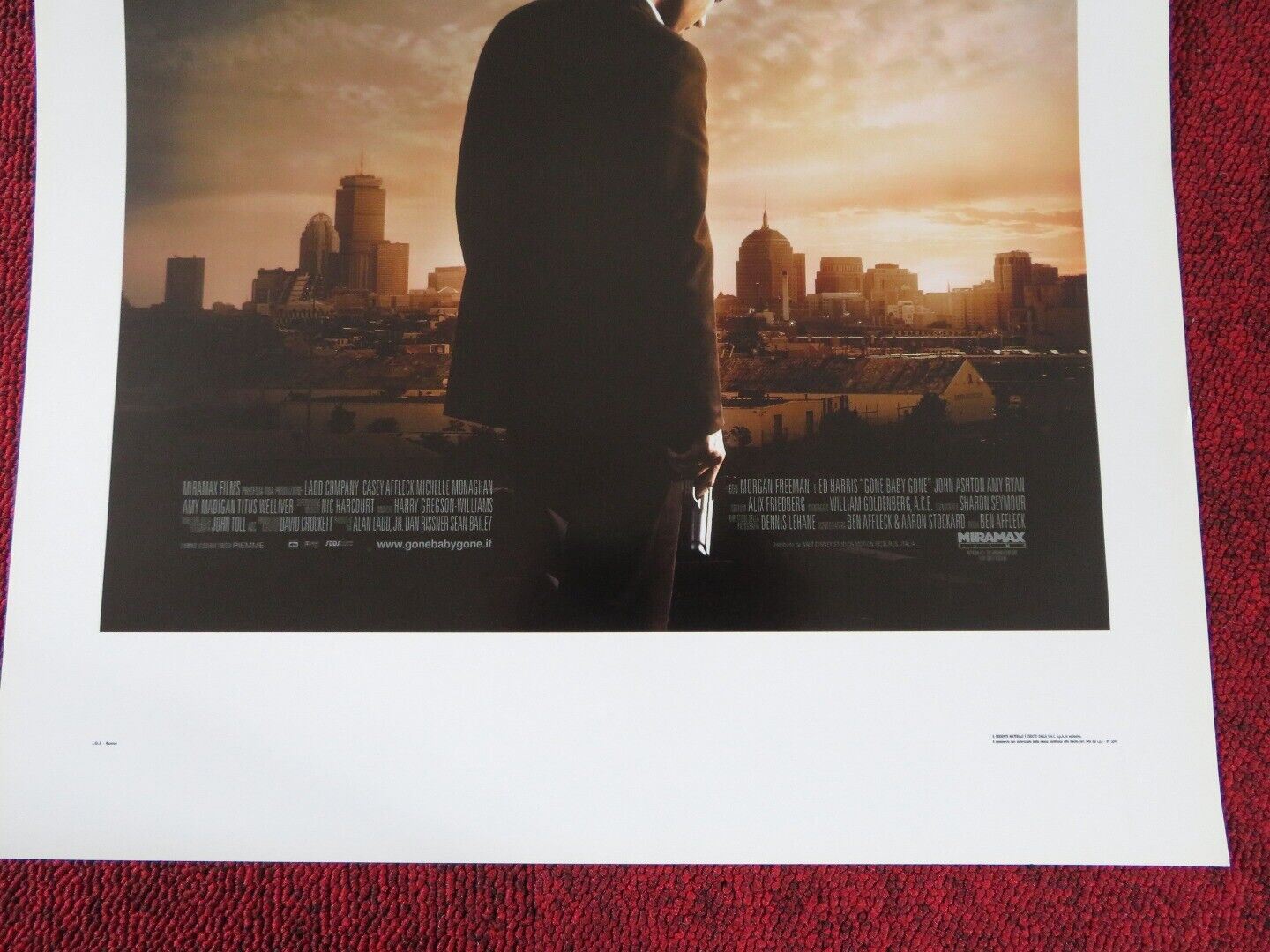 GONE BABY GONE ITALIAN LOCANDINA (27.5"x13") POSTER MORGAN FREEMAN 2017 Movie posters