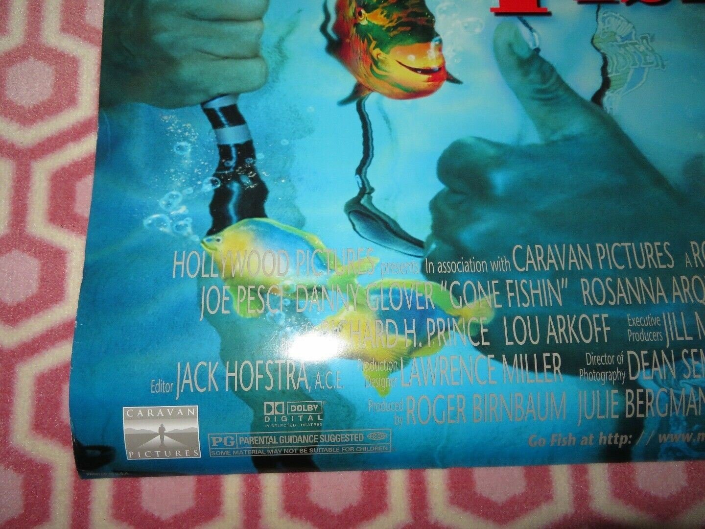 GONE FISHIN' US ONE SHEET ROLLED POSTER JOE PESCI DANNY GLOVER 1997 Movie posters