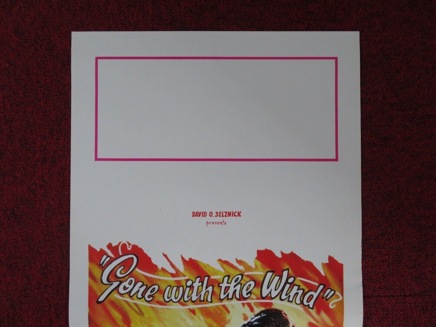 GONE WITH THE WIND ITALIAN LOCANDINA (27.5"x13") POSTER CLARK GABLE 2014 Movie posters