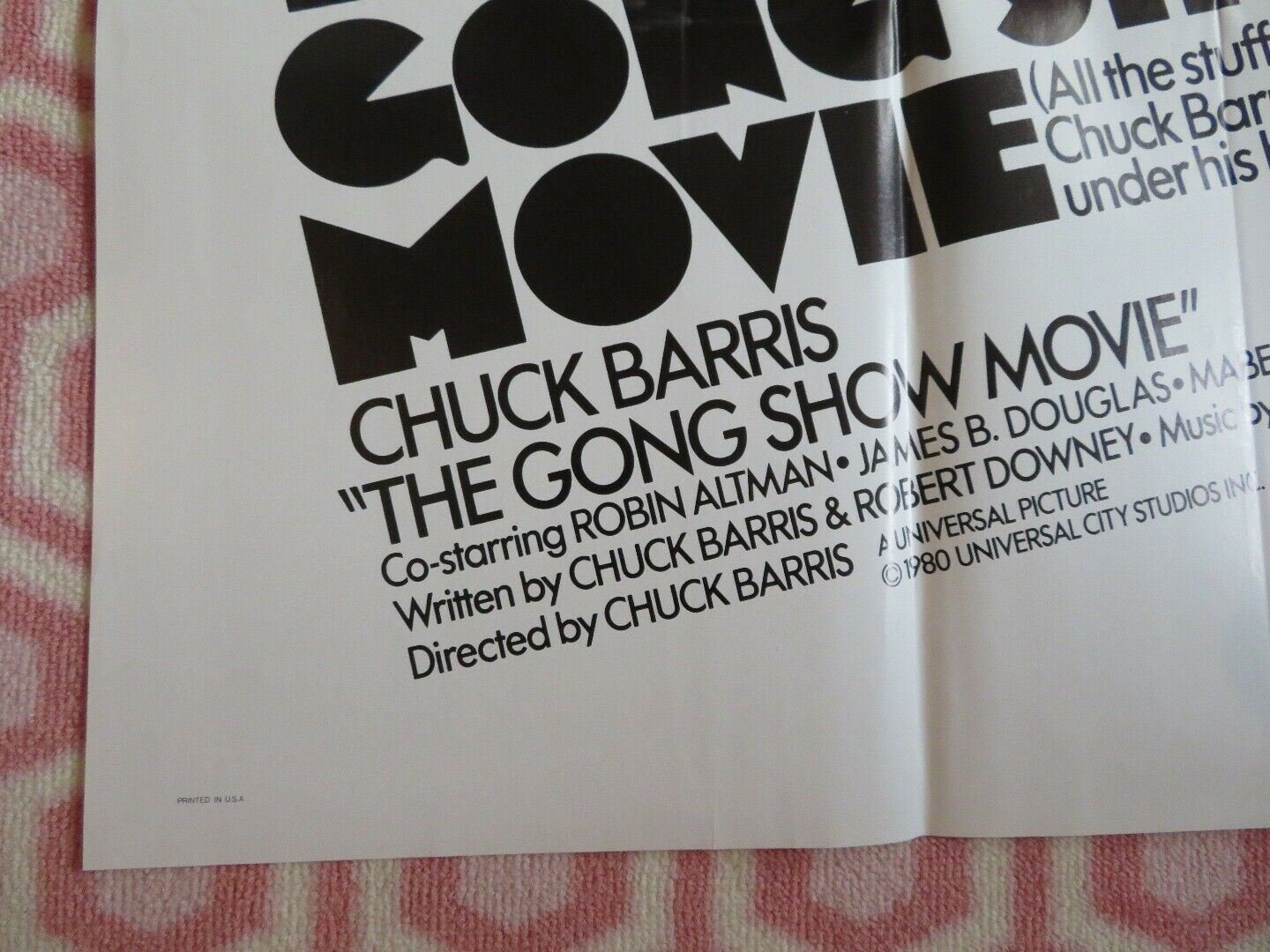 GONG SHOW MOVIE US ONE SHEET POSTER CHUCK BARRIS 1980 Movie posters