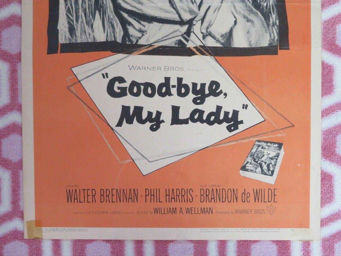 GOOD - BYE MY LADY US INSERT (14"x 36") POSTER WALTER BRENNAN PHIL HARRIS 1956 Movie posters