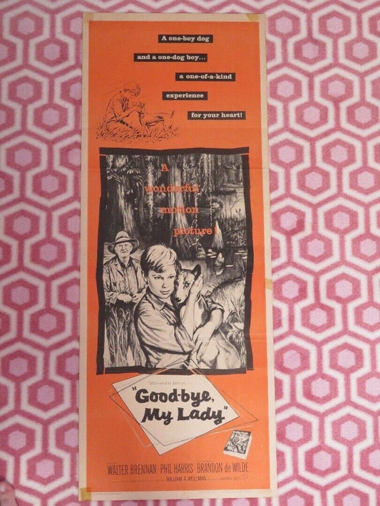 GOOD - BYE MY LADY US INSERT (14"x 36") POSTER WALTER BRENNAN PHIL HARRIS 1956 Movie posters