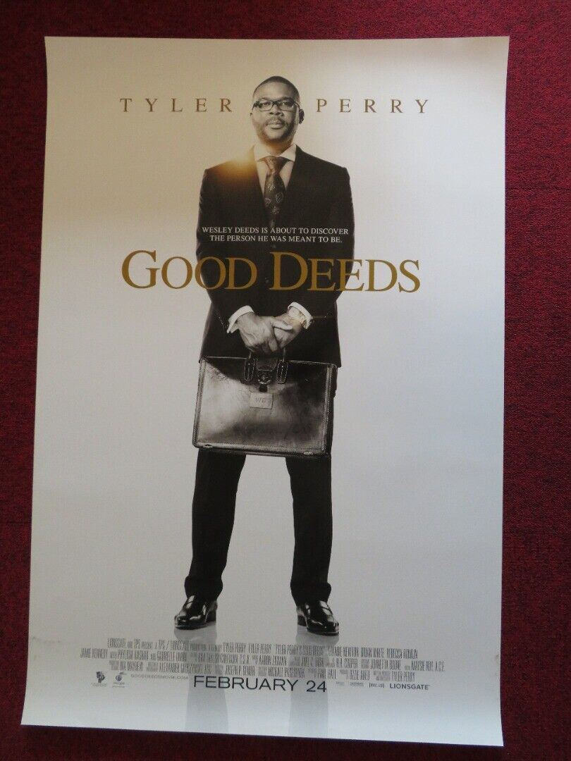 GOOD DEEDS US ONE SHEET ROLLED POSTER TYLER PERRY THANDIE NEWTON 2012 Movie posters