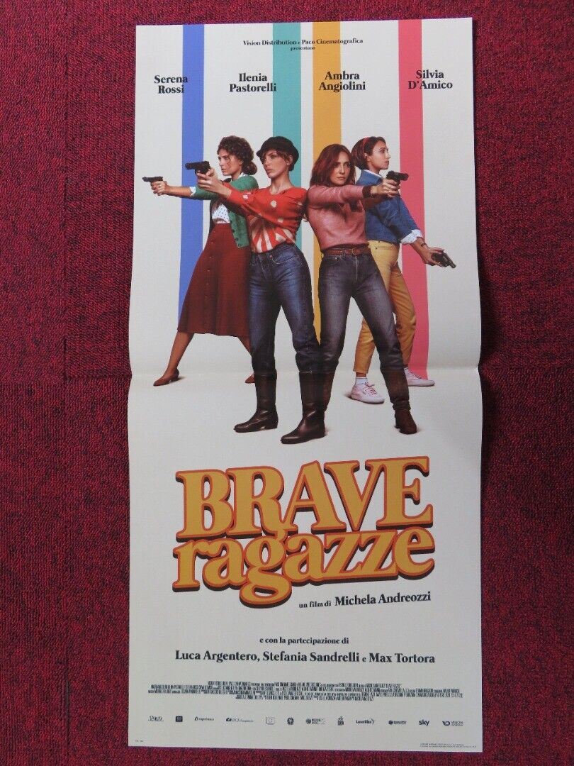 GOOD GALS ITALIAN LOCANDINA (26.5"x12.5") POSTER SERENA ROSSI 2019 Movie posters