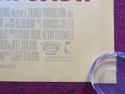 GOOD HAIR UK QUAD (30"x 40") ROLLED POSTER CHRIS ROCK MAYA ANGELOU 2009 Rendezvous Cinema Movie posters