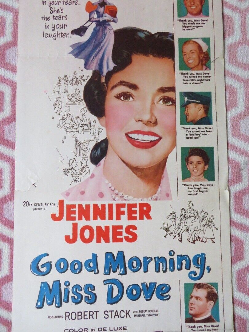 GOOD MORNING, MISS DOVE US INSERT (14"x 36") POSTER JENNIFER JONES 1955 Movie posters