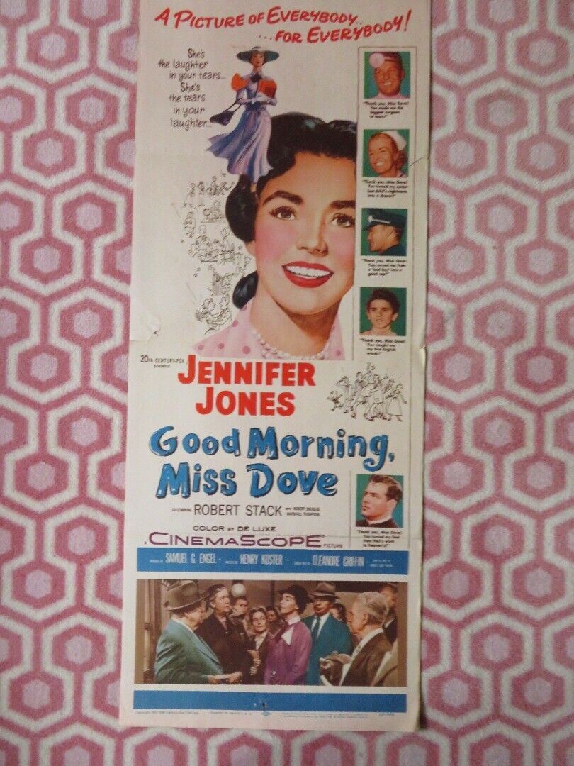 GOOD MORNING, MISS DOVE US INSERT (14"x 36") POSTER JENNIFER JONES 1955 Movie posters
