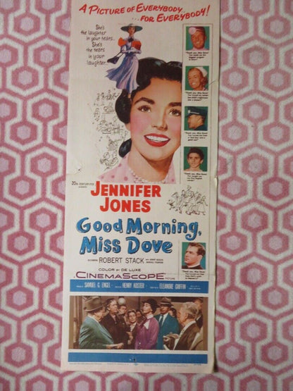 GOOD MORNING, MISS DOVE US INSERT (14"x 36") POSTER JENNIFER JONES 1955 Movie posters