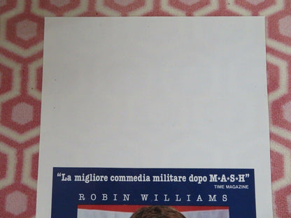 GOOD MORNING VIETNAM ITALIAN LOCANDINA (27.5"x 13.5") POSTER ROBIN WILLIAMS 1987 Rendezvous Cinema Movie posters