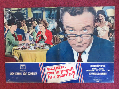 GOOD NEIGHBOR SAM - B ITALIAN FOTOBUSTA POSTER JACK LEMMON ROMY SCHNEIDER 1964 Rendezvous Cinema Movie posters