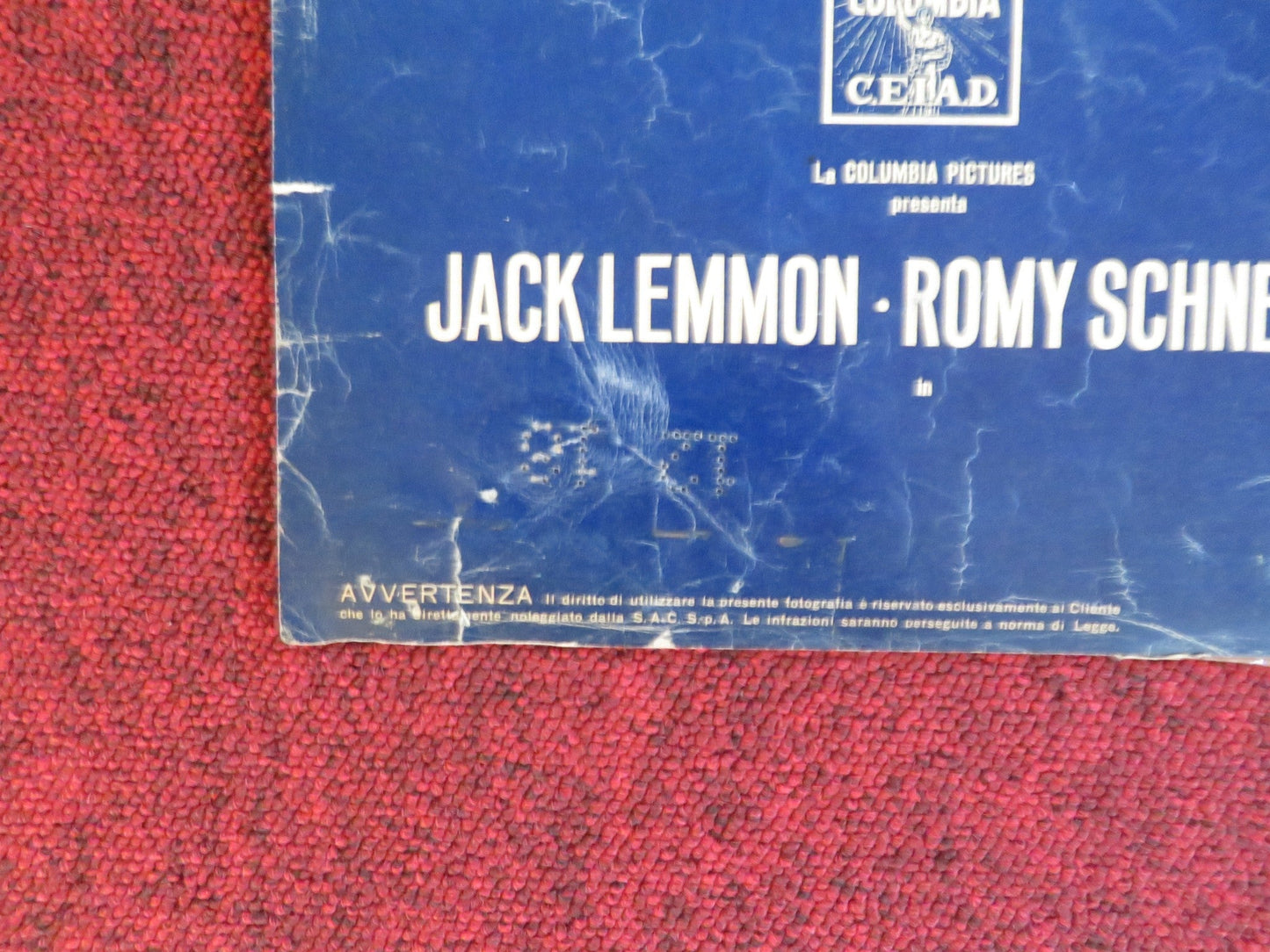 GOOD NEIGHBOR SAM - E ITALIAN FOTOBUSTA POSTER JACK LEMMON ROMY SCHNEIDER 1964 Rendezvous Cinema Movie posters