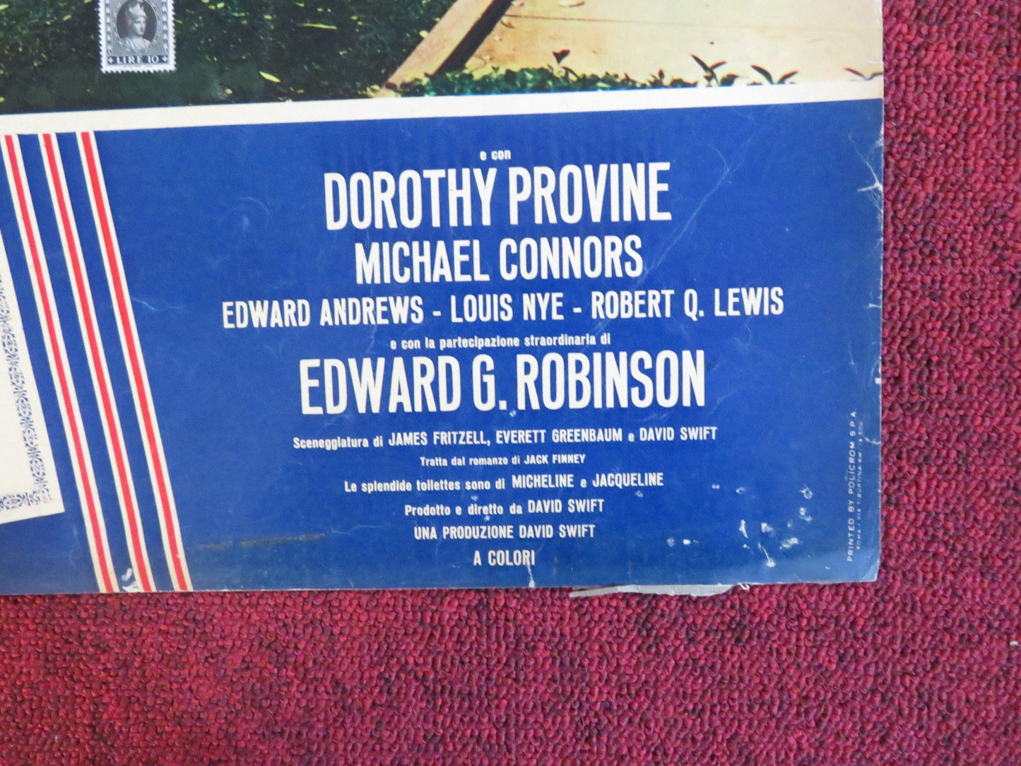 GOOD NEIGHBOR SAM - F ITALIAN FOTOBUSTA POSTER JACK LEMMON ROMY SCHNEIDER 1964 Rendezvous Cinema Movie posters