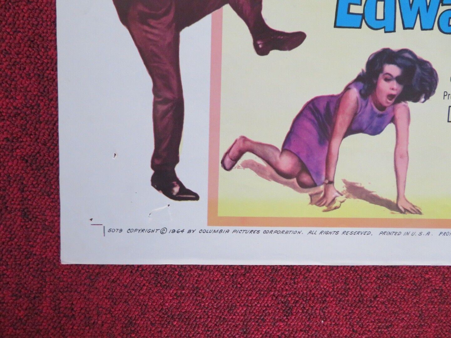 GOOD NEIGHBOR SAM FOLDED US ONE SHEET POSTER JACK LEMMON ROMY SCHNEIDER 1964 - Rendezvous Cinema