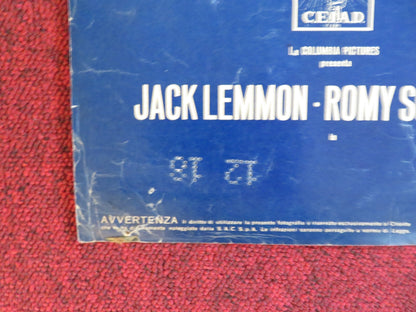 GOOD NEIGHBOR SAM - H ITALIAN FOTOBUSTA POSTER JACK LEMMON ROMY SCHNEIDER 1964 Rendezvous Cinema Movie posters