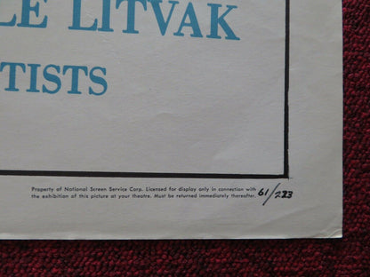 GOODBYE AGAIN FOLDED US ONE SHEET POSTER INGRID BERGMAN YVES MONTAND 1961 Movie posters