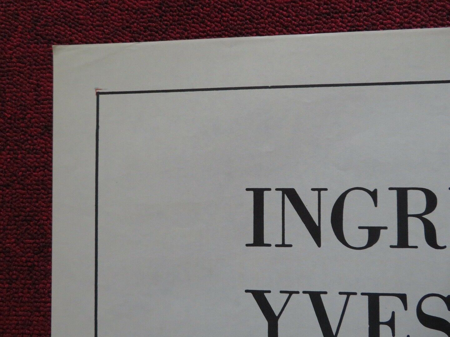 GOODBYE AGAIN FOLDED US ONE SHEET POSTER INGRID BERGMAN YVES MONTAND 1961 Movie posters