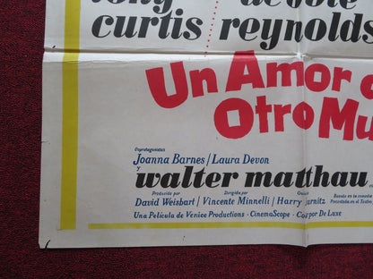 GOODBYE CHARLIE FOLDED ARGENTINA ONE SHEET POSTER TONY CURTIS DEBBIE REYNOLDS Movie posters