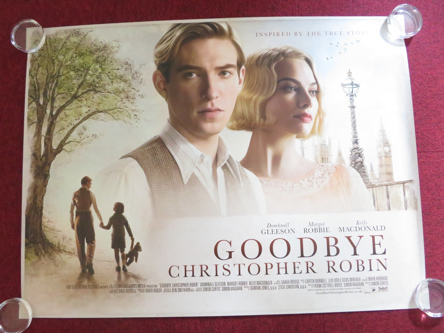 GOODBYE CHRISTOPHER ROBIN UK QUAD (30"x 40") ROLLED POSTER DOMHNALL GLEESON 2017 Rendezvous Cinema Movie posters