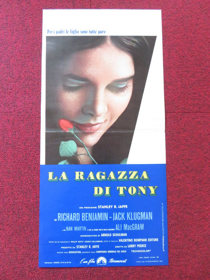 GOODBYE, COLUMBUS ITALIAN LOCANDINA POSTER RICHARD BENJAMIN JACK KLUGMAN 1969 Rendezvous Cinema Movie posters