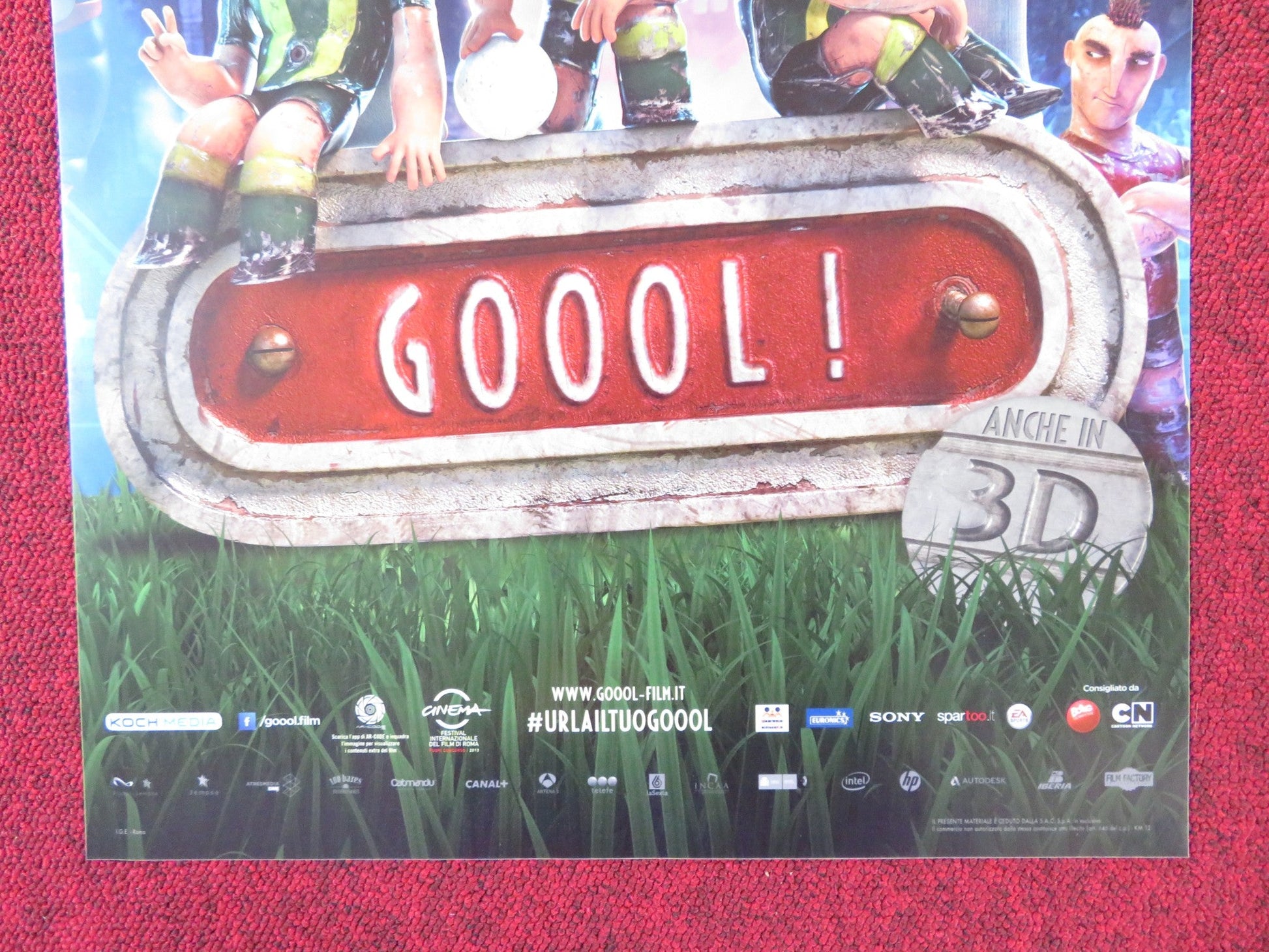 GOOOL! / UNDERDOGS ITALIAN LOCANDINA POSTER GABRIEL ALMIRON FEDERICO CECERE 2013 Rendezvous Cinema Movie posters