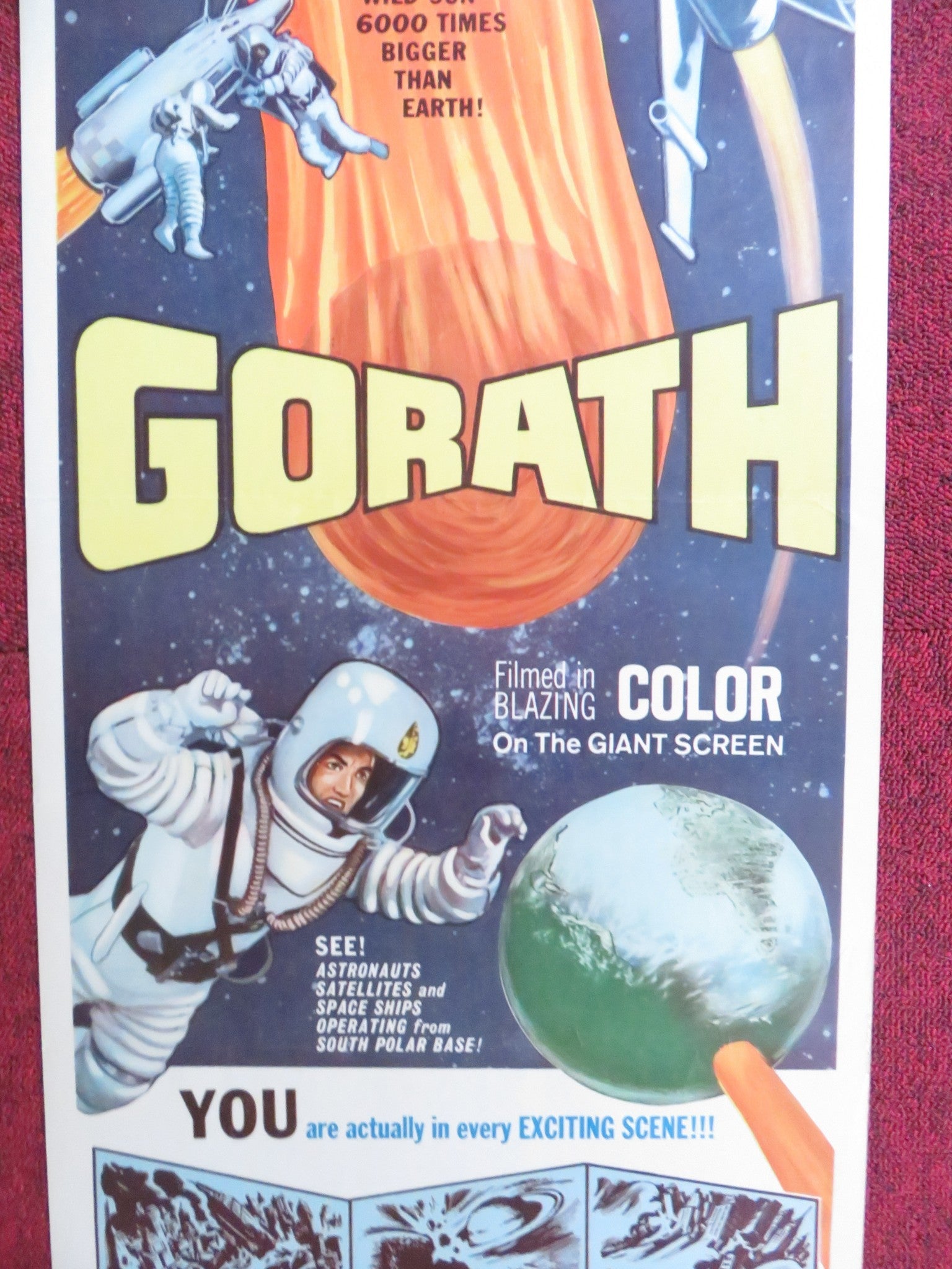 GORATH US INSERT (14"x 36") POSTER RYO IKEBE YUMI SHIRAKAWA 1964 Rendezvous Cinema Movie posters