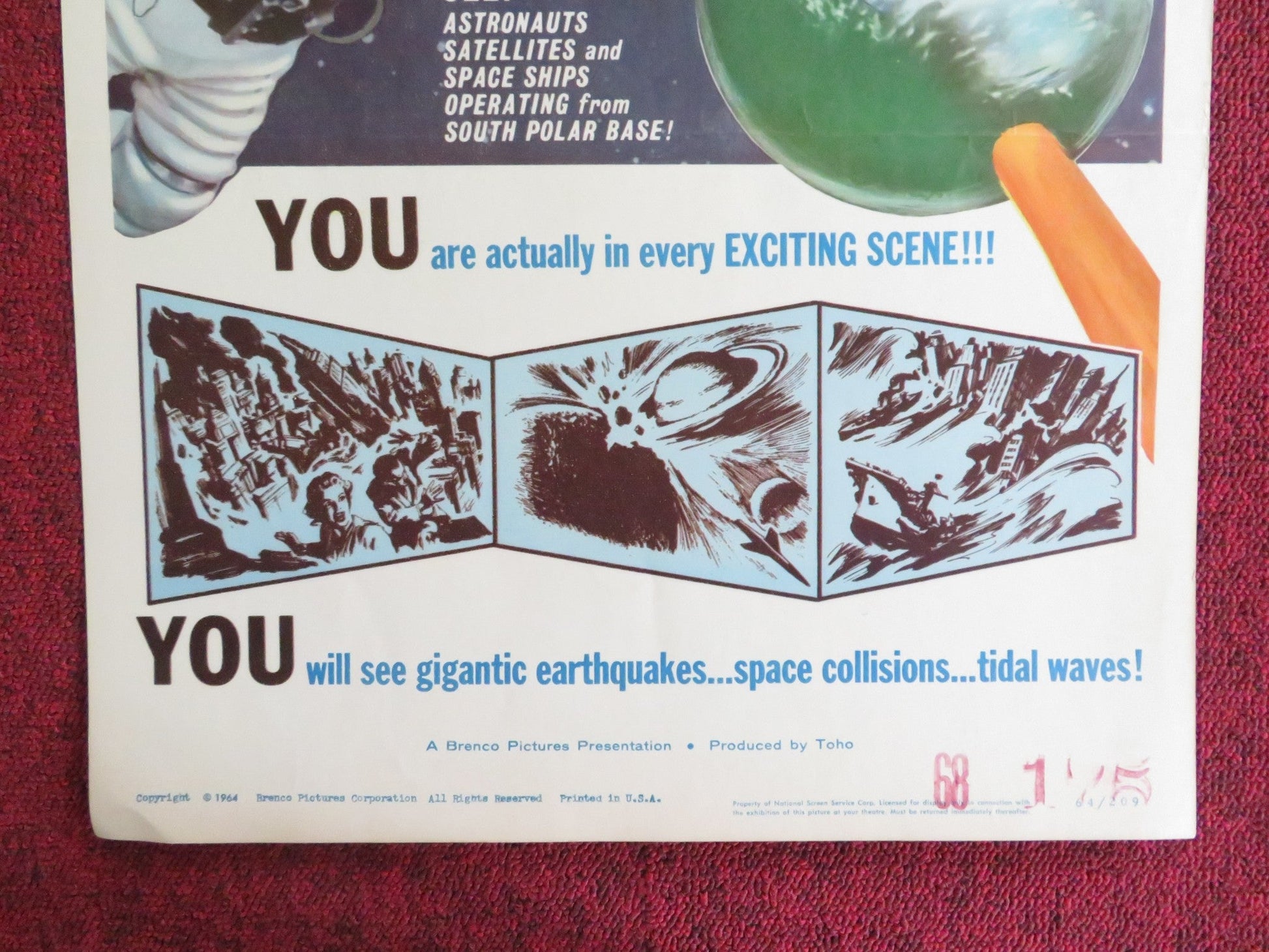 GORATH US INSERT (14"x 36") POSTER RYO IKEBE YUMI SHIRAKAWA 1964 Rendezvous Cinema Movie posters