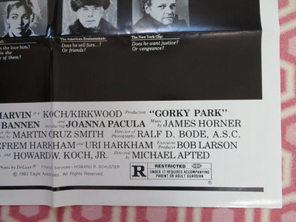 GORKY PARK US ONE SHEET POSTER 1983 WILLIAM HURT LEE MARVIN Rendezvous Cinema Movie posters