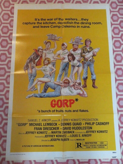 GORP COMEDY POSTER US ONE SHEET POSTER FOLDED SAMUEL Z. ARKOFF DENNIS QUAID Rendezvous Cinema Movie posters