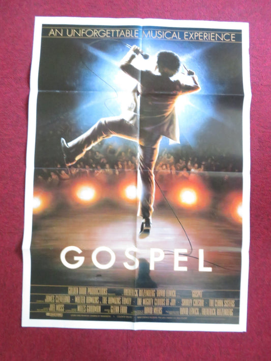 GOSPEL FOLDED US ONE SHEET POSTER JAMES CLEVELAND WALTER HAWKINS 1983 Rendezvous Cinema Movie posters