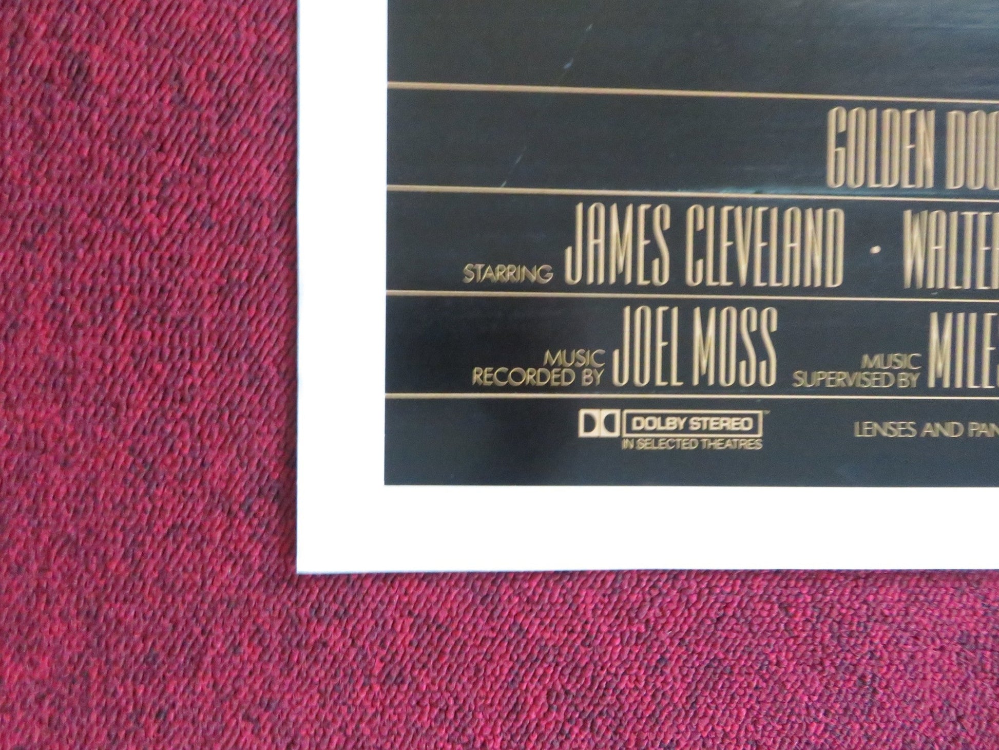 GOSPEL FOLDED US ONE SHEET POSTER JAMES CLEVELAND WALTER HAWKINS 1983 Rendezvous Cinema Movie posters