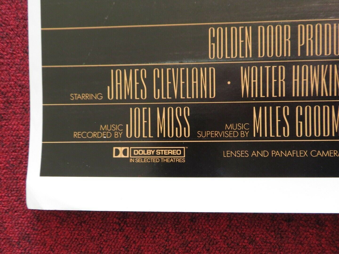 GOSPEL US ONE SHEET ROLLED POSTER JAMES CLEVELAND WALTER HAWKINS 1983 Movie posters