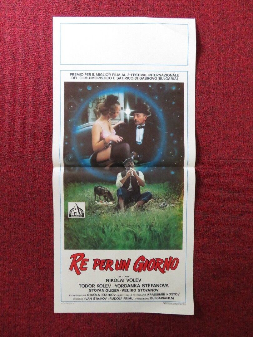 GOSPODIN ZA EDIN DEN ITALIAN LOCANDINA (27.5"x13") POSTER Y STEFANOVA 1987 Movie posters