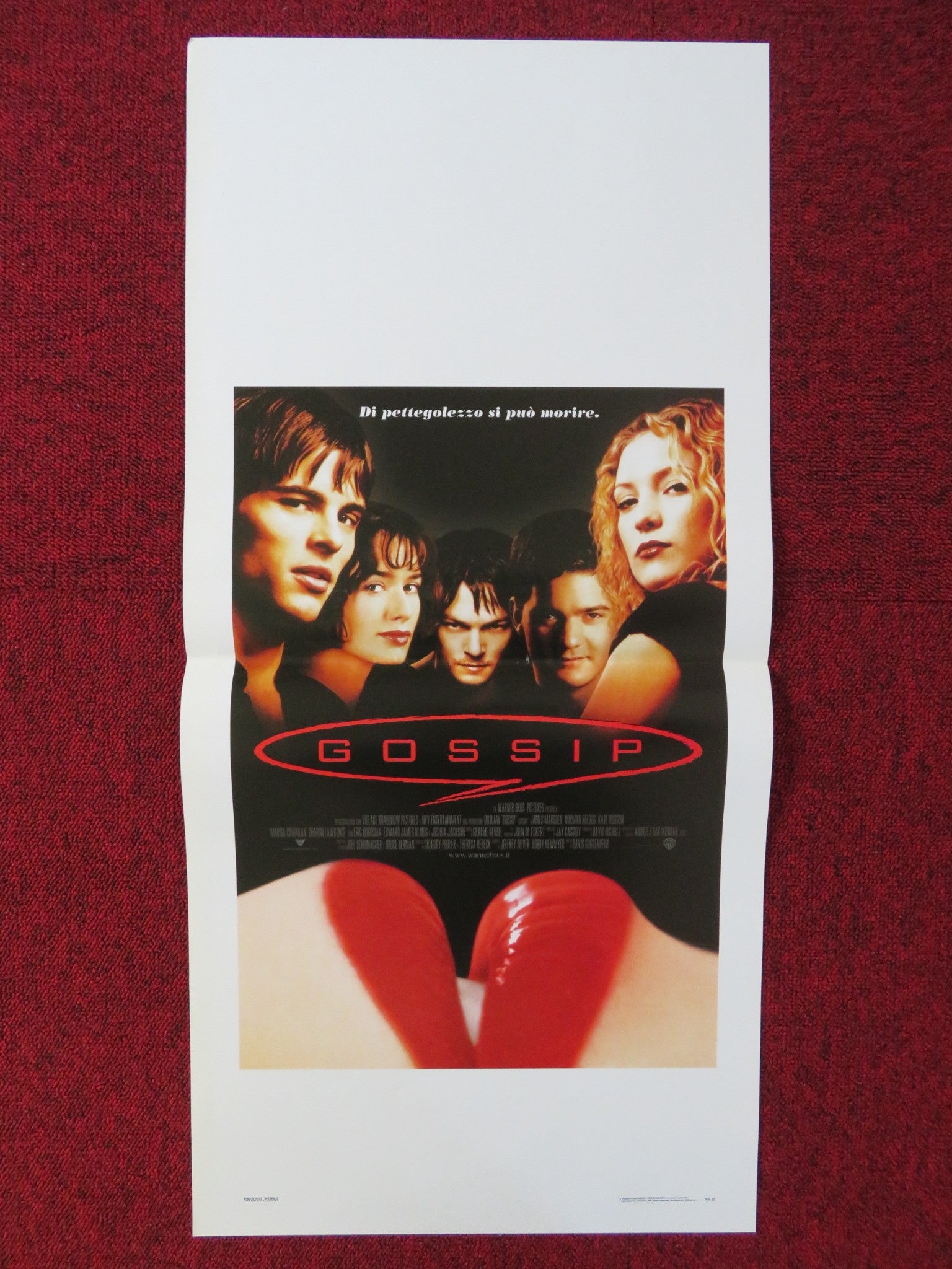 GOSSIP ITALIAN LOCANDINA POSTER JAMES MARSDEN KATE HUDSON 2000 Rendezvous Cinema Movie posters