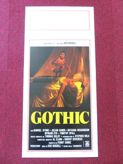 GOTHIC ITALIAN LOCANDINA POSTER GABRIEL BYRNE JULIAN SANDS 1986 Rendezvous Cinema Movie posters