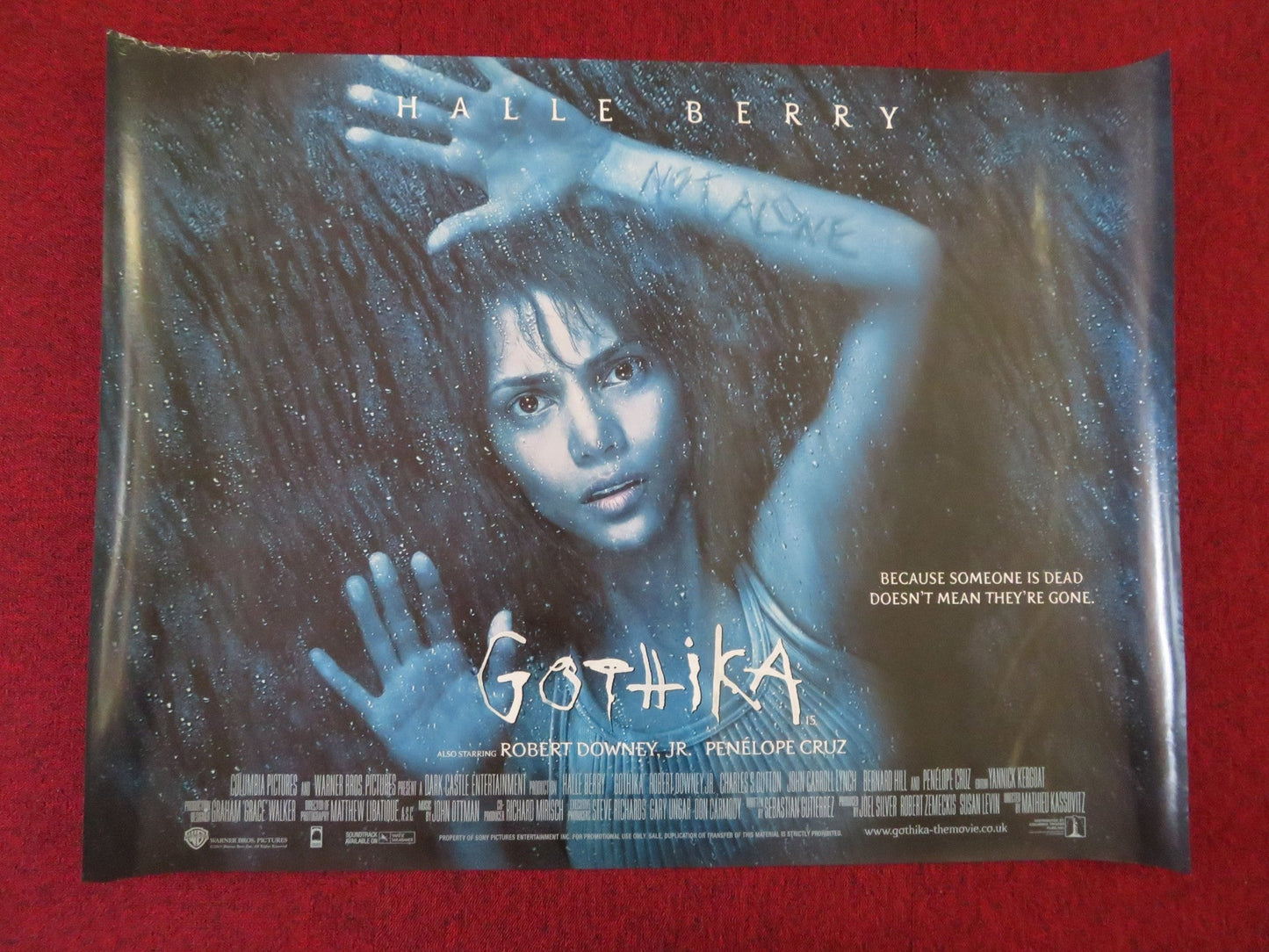 GOTHIKA UK QUAD (30"x 40") ROLLED POSTER HALLE BERRY ROBERT DOWNEY JR. 2003 Rendezvous Cinema Movie posters