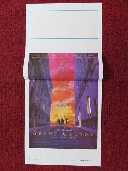 GRAND CANYON ITALIAN LOCANDINA (27.5"x13") POSTER DANNY GLOVER KEVIN KLINE 1991 Movie posters