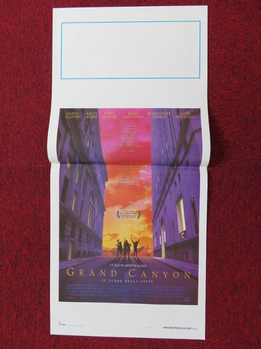 GRAND CANYON ITALIAN LOCANDINA (27.5"x13") POSTER DANNY GLOVER KEVIN KLINE 1991 Movie posters