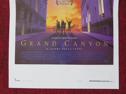 GRAND CANYON ITALIAN LOCANDINA (27.5"x13") POSTER DANNY GLOVER KEVIN KLINE 1991 Movie posters