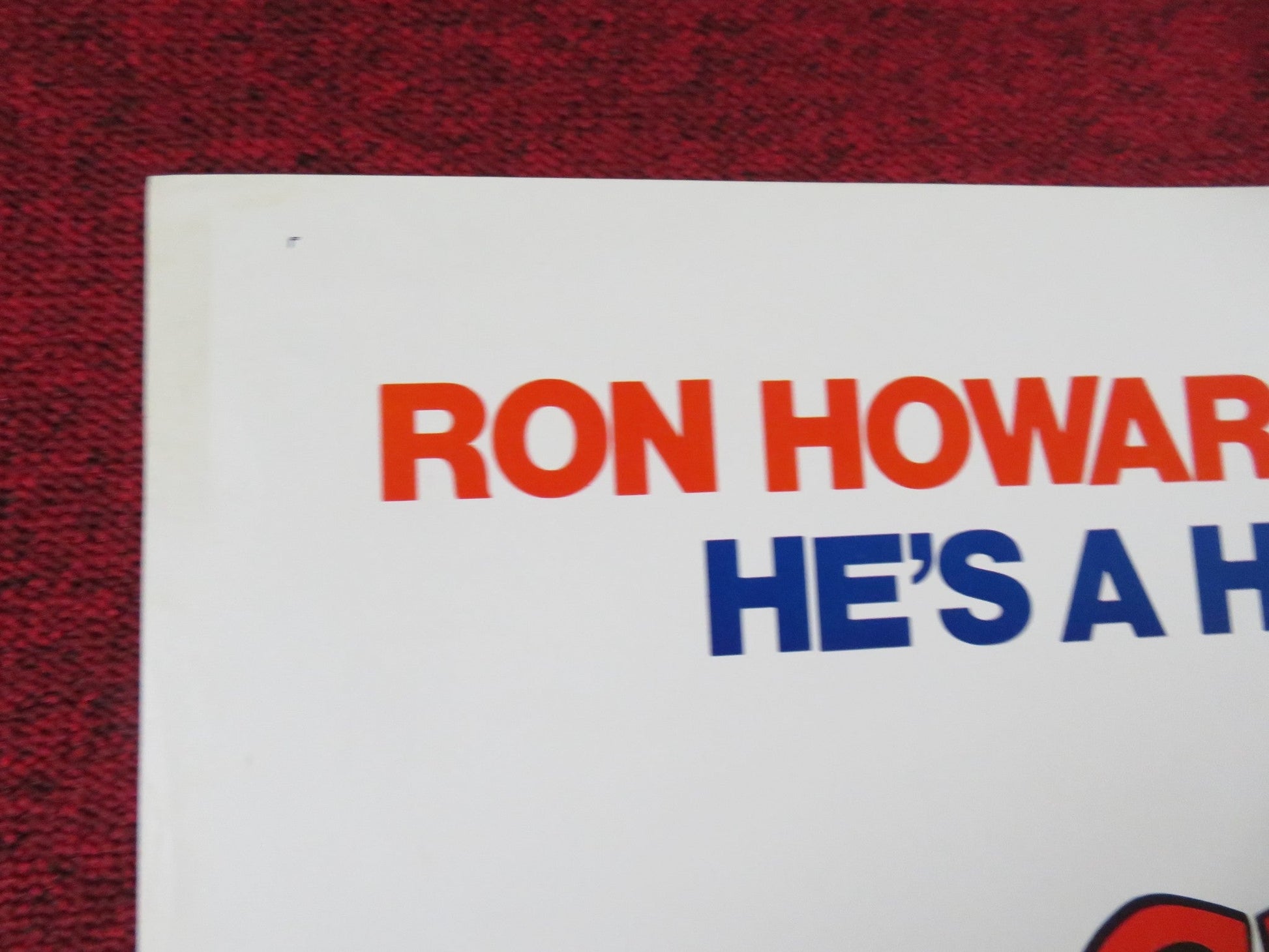 GRAND THEFT AUTO FOLDED US ONE SHEET POSTER RON HOWARD NANCY MORGAN 1977 Rendezvous Cinema Movie posters