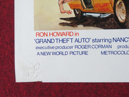 GRAND THEFT AUTO FOLDED US ONE SHEET POSTER RON HOWARD NANCY MORGAN 1977 Rendezvous Cinema Movie posters