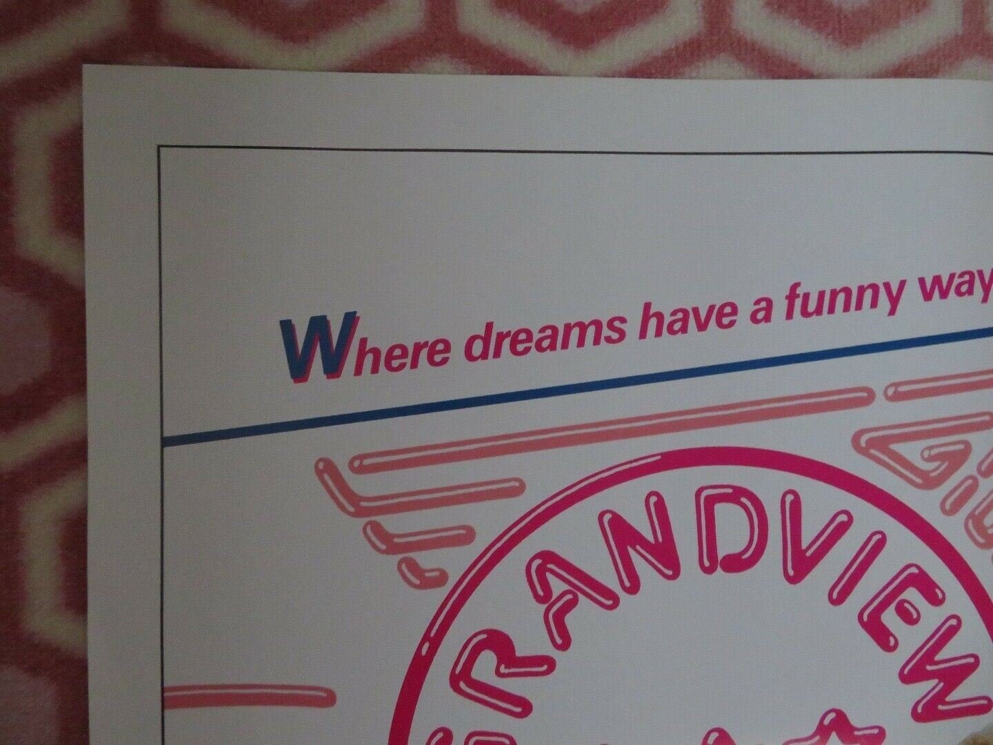 GRANDVIEW U.S.A US ONE SHEET POSTER JAMIE LEE CURTIS PATRICK SWAYZE Movie posters