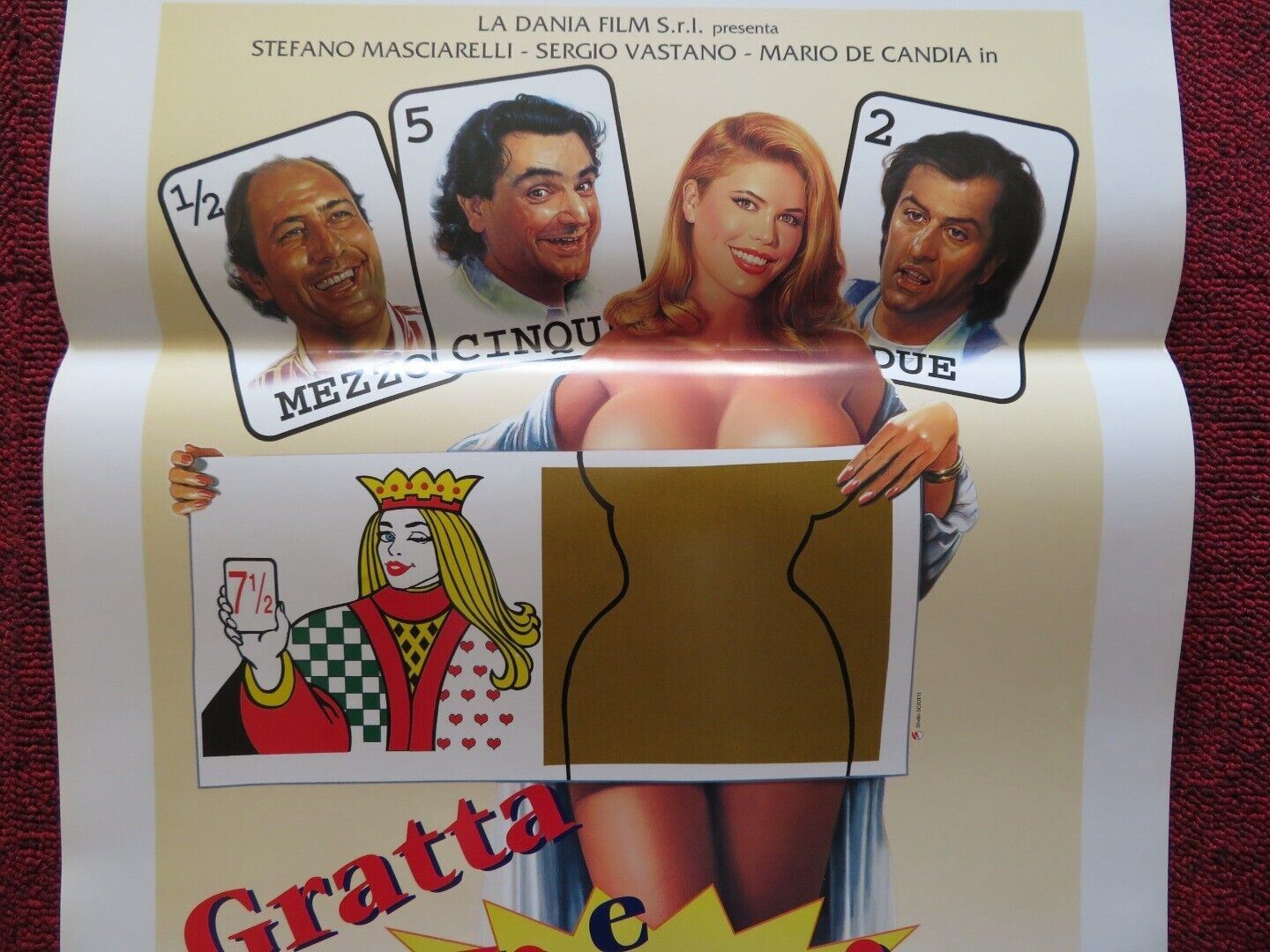 GRATTA E VINCI ITALIAN LOCANDINA (27.5"x13") POSTER STEFANO MASCIARELLI 1996 Movie posters