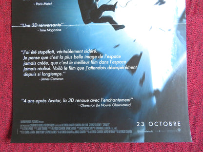 GRAVITY FRENCH (15.5" x 20.5") POSTER SANDRA BULLOCK GEORGE CLOONEY 2013 Rendezvous Cinema Movie posters