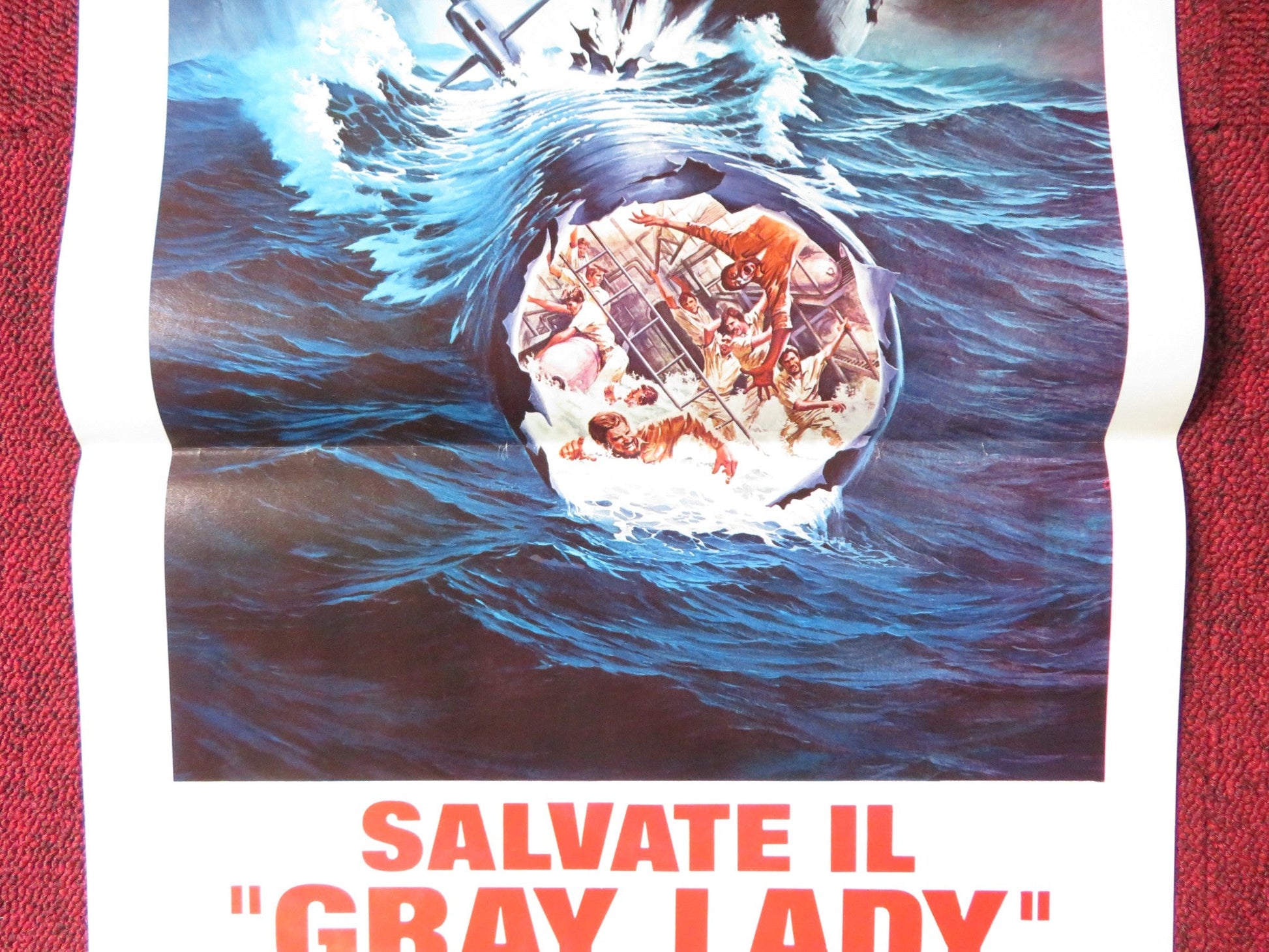 GRAY LADY DOWN ITALIAN LOCANDINA POSTER CHARLTON HESTON DAVID CARRADINE 1978 Rendezvous Cinema Movie posters