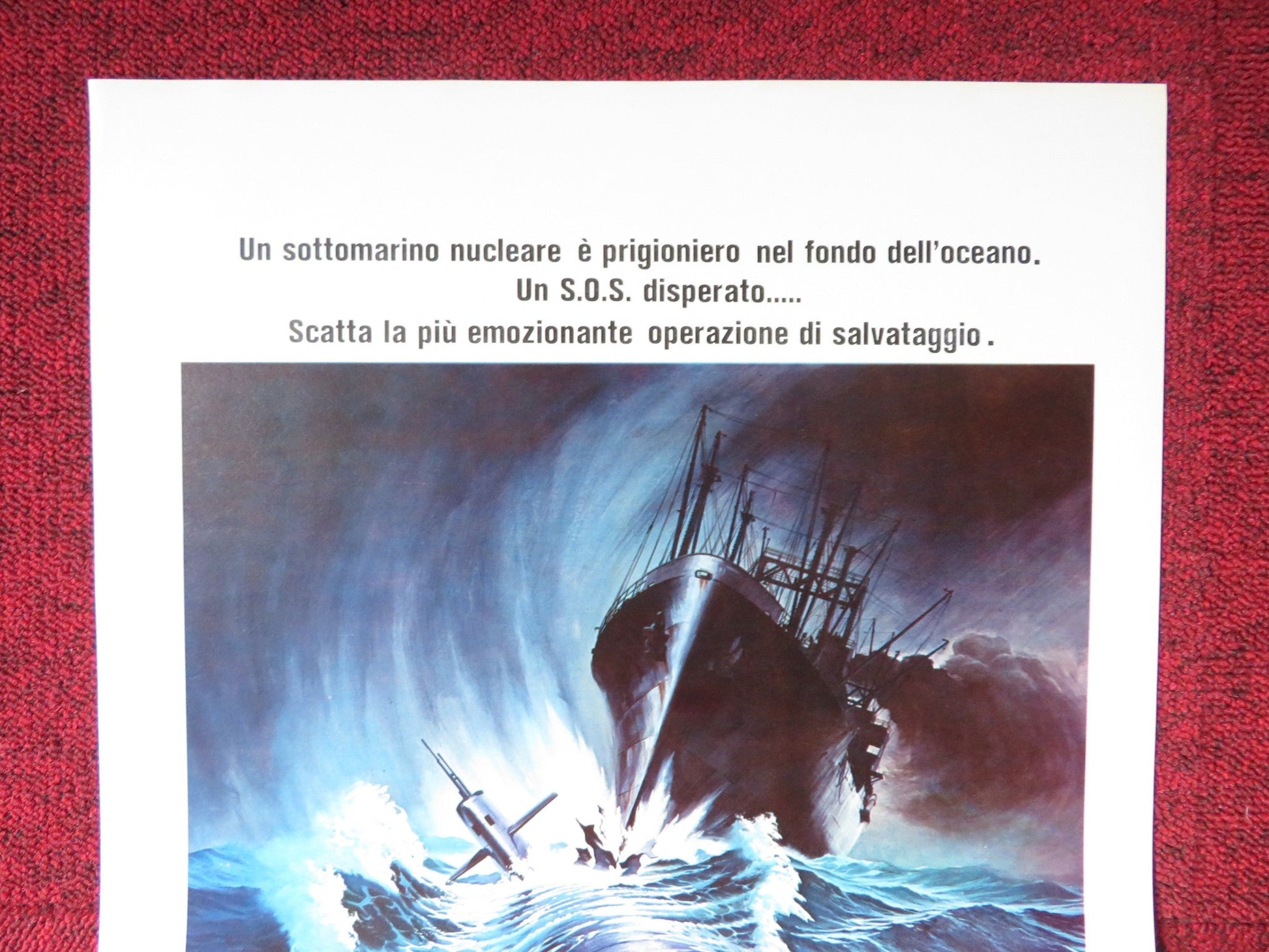 GRAY LADY DOWN ITALIAN LOCANDINA POSTER CHARLTON HESTON DAVID CARRADINE 1978 Rendezvous Cinema Movie posters
