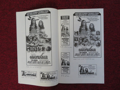 GRAYEAGLE UNCUT AMERICAN INTERNATIONAL PRESS BOOK BEN JOHNSON LANA WOOD 1977 Rendezvous Cinema Movie posters