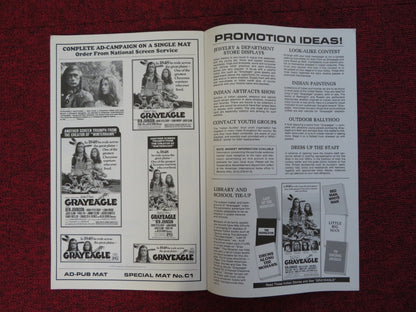 GRAYEAGLE UNCUT AMERICAN INTERNATIONAL PRESS BOOK BEN JOHNSON LANA WOOD 1977 Rendezvous Cinema Movie posters
